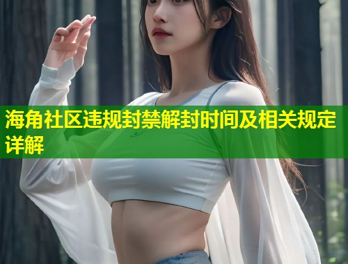 海角社区违规封禁解封时间及相关规定详解  第1张